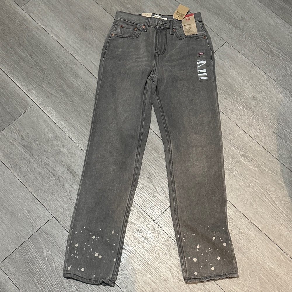 NWT Free People LEVI'S Low Pro Straight Loose Fit Jeans 90's Women's 24 - Picture 3 of 7